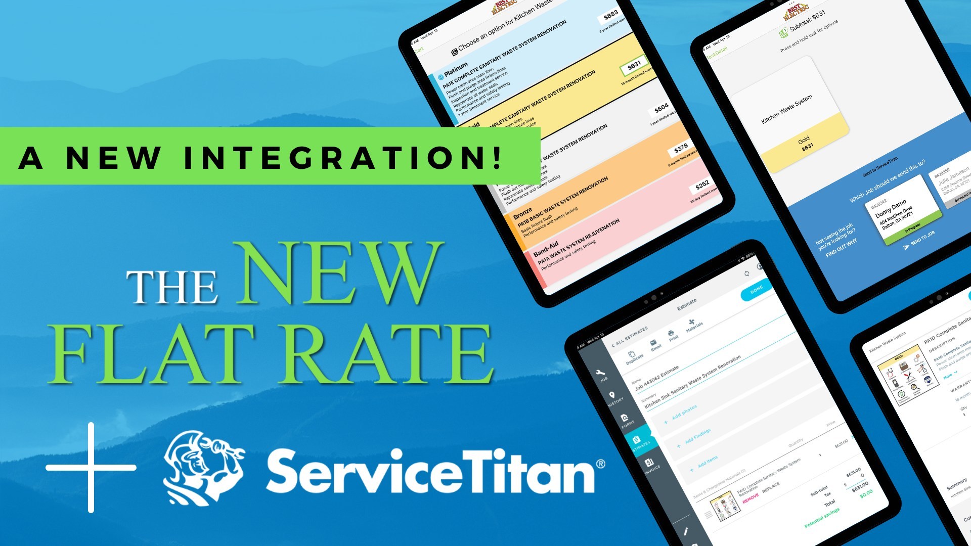 The New Flat Rate and ServiceTitan integrate Mechanical Business